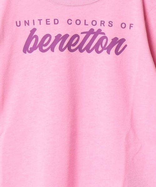 BENETTON (UNITED COLORS OF BENETTON GIRLS)(ユナイテッド　カラーズ　オブ　ベネトン　ガールズ)/キッズベーシックロゴプリント長袖Tシャツ・カットソーG/img04