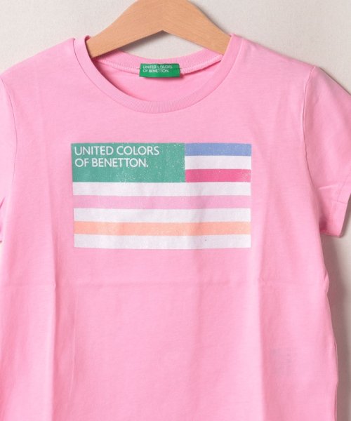 BENETTON (UNITED COLORS OF BENETTON GIRLS)(ユナイテッド　カラーズ　オブ　ベネトン　ガールズ)/キッズグリッターロゴ半袖Tシャツ・カットソーG/img11