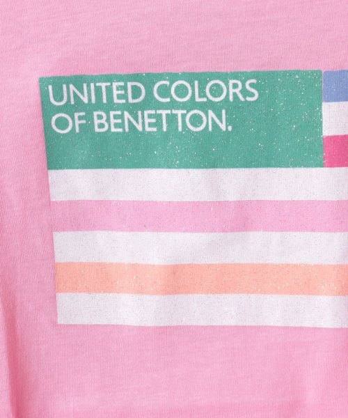 BENETTON (UNITED COLORS OF BENETTON GIRLS)(ユナイテッド　カラーズ　オブ　ベネトン　ガールズ)/キッズグリッターロゴ半袖Tシャツ・カットソーG/img12