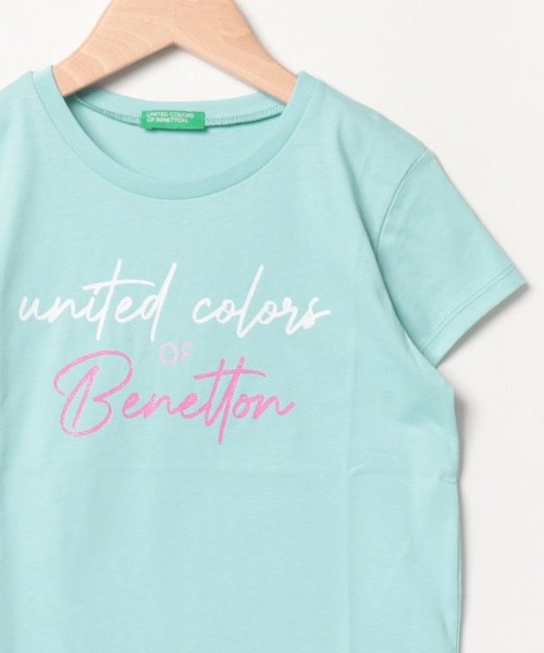 BENETTON (UNITED COLORS OF BENETTON GIRLS)(ユナイテッド　カラーズ　オブ　ベネトン　ガールズ)/キッズグリッターロゴ半袖Tシャツ・カットソーG/img15