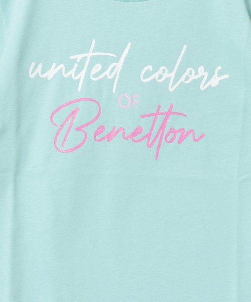 BENETTON (UNITED COLORS OF BENETTON GIRLS)(ユナイテッド　カラーズ　オブ　ベネトン　ガールズ)/キッズグリッターロゴ半袖Tシャツ・カットソーG/img16