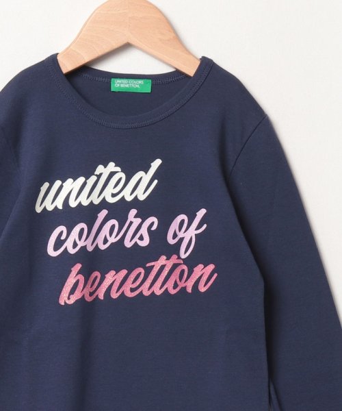 BENETTON (UNITED COLORS OF BENETTON GIRLS)(ユナイテッド　カラーズ　オブ　ベネトン　ガールズ)/キッズロゴプリント長袖Tシャツ・カットソーG/img07