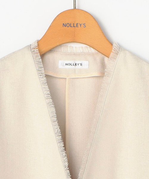 NOLLEY’S(ノーリーズ)/◇【WEB限定】ウォッシャブルリネンライクフリンジショートジャケット/img53