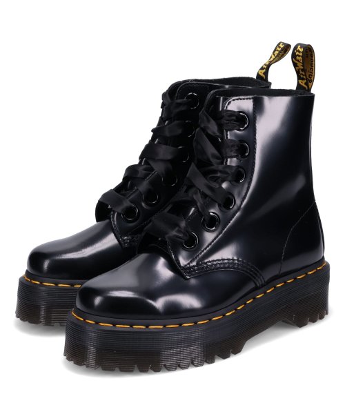 DR.MARTENS(ドクターマーチン)/ドクターマーチン Dr.Martens 6ホール ブーツ モリー レディース 厚底 MOLLY ブラック 黒 24861001/img07