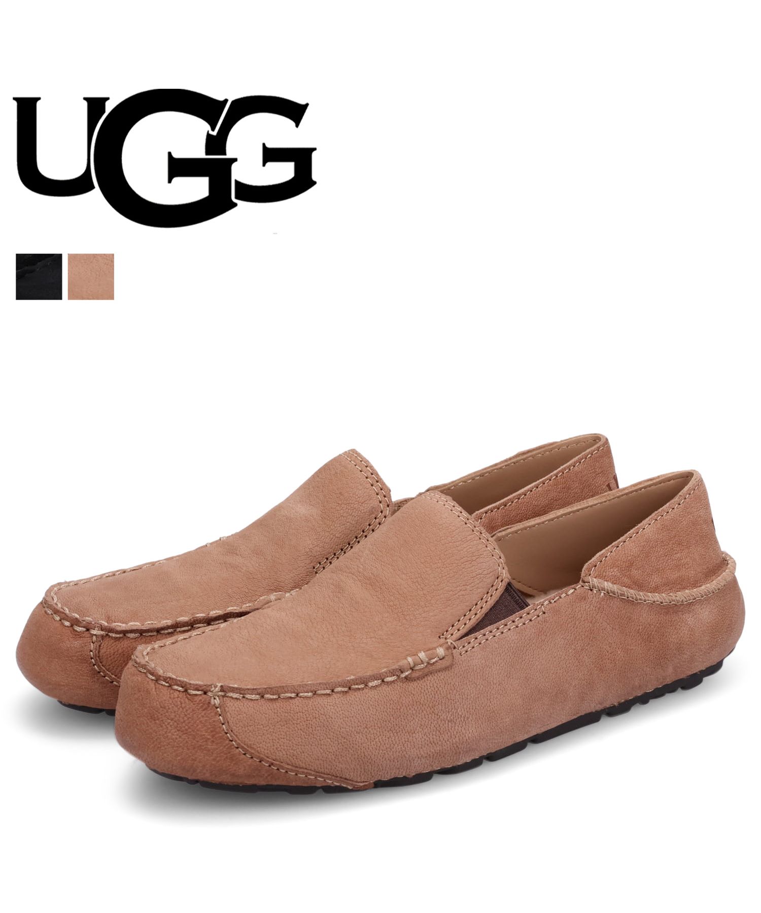 Ugg　モカシン　スリッポン　ブラック