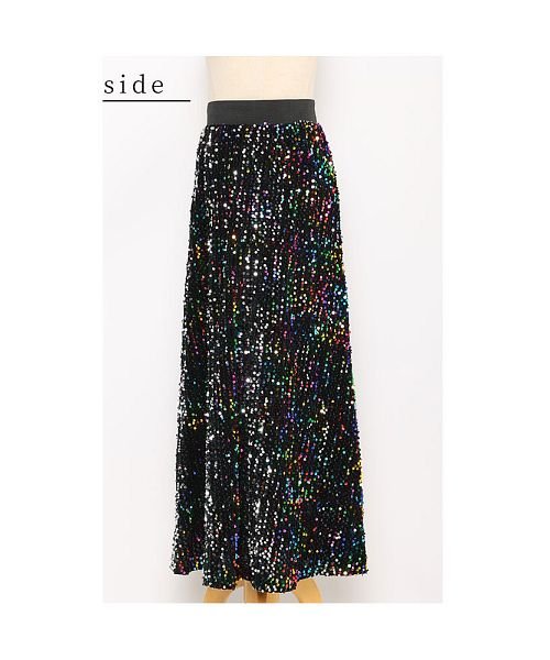 Sawa a la mode(サワアラモード)/ネオンのような輝き放つ総スパンコールスカート/img20