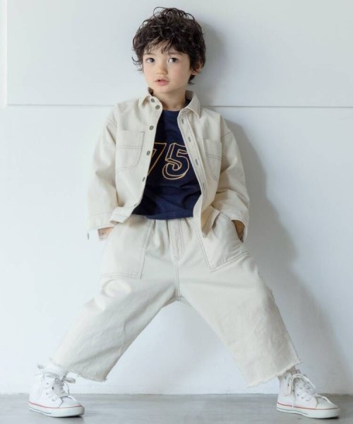 THE SHOP TK（KID）(ザ　ショップ　ティーケー（キッズ）)/【セットアップ】配色ステッチベイカーパンツ/img03