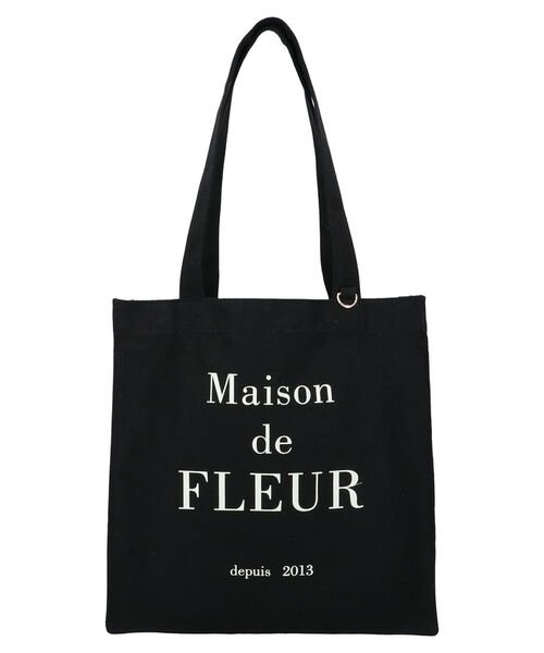 Maison de FLEUR(メゾンドフルール)/ブランドロゴプリントスクエアトートSバッグ/img15