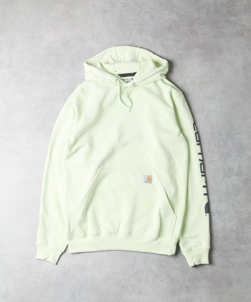 ar/mg(エーアールエムジー)/【W】【CRHTT－K288－21】【it】【UT20】【Carhartt】SLEEVE LOGO HOODED SWEAT SWEATSHIRTS/img02