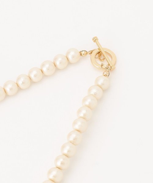 コットンパールネックレス 