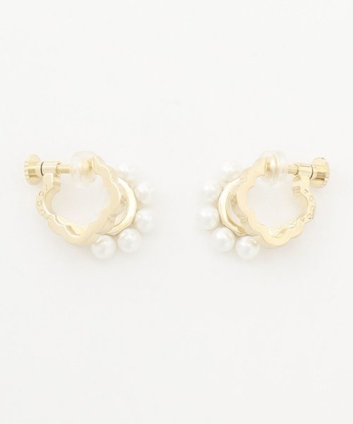 TOCCA(TOCCA)/PEARL CLOVER HOOP EARRINGS イヤリング/img04