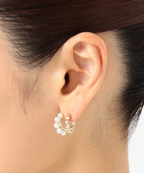 TOCCA(TOCCA)/PEARL CLOVER HOOP EARRINGS イヤリング/img06