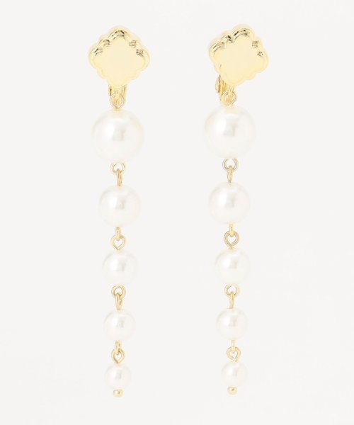 TOCCA(TOCCA)/LONG PEARL CLOVER EARRINGS イヤリング/img01