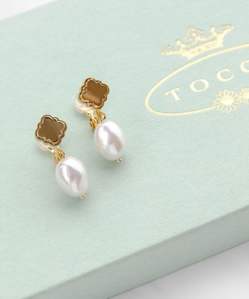 TOCCA(TOCCA)/SWING PEARL CLOVER EARRINGS イヤリング/img09