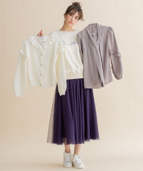 TOCCA(TOCCA)/【WEB限定】【TOCCA LAVENDER】Fluffy Tulle Skirt スカート/img02