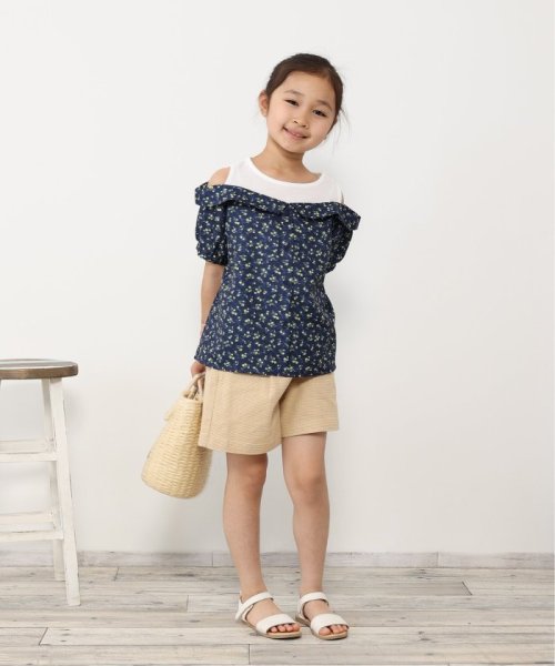 ikka kids(イッカ　キッズ)/ストレッチパナマキュロット（120〜160cm）/img02