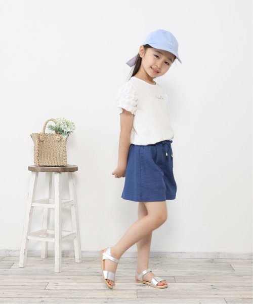 ikka kids(イッカ　キッズ)/ストレッチパナマキュロット（120〜160cm）/img04