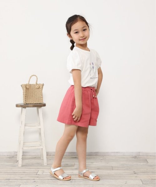 ikka kids(イッカ　キッズ)/ストレッチパナマキュロット（120〜160cm）/img05