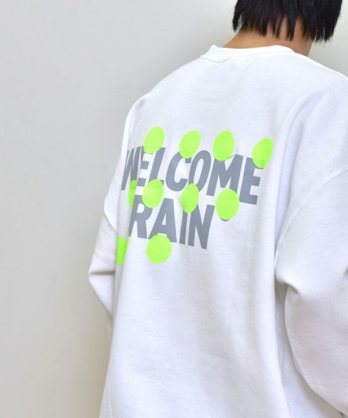 SHIPS any MEN(シップス　エニィ　メン)/【SHIPS any別注】Welcome－rain: NEON RAINDROPS プリント スウェット/img23