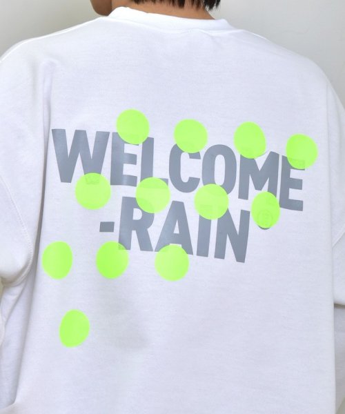 SHIPS any MEN(シップス　エニィ　メン)/【SHIPS any別注】Welcome－rain: NEON RAINDROPS プリント スウェット/img24