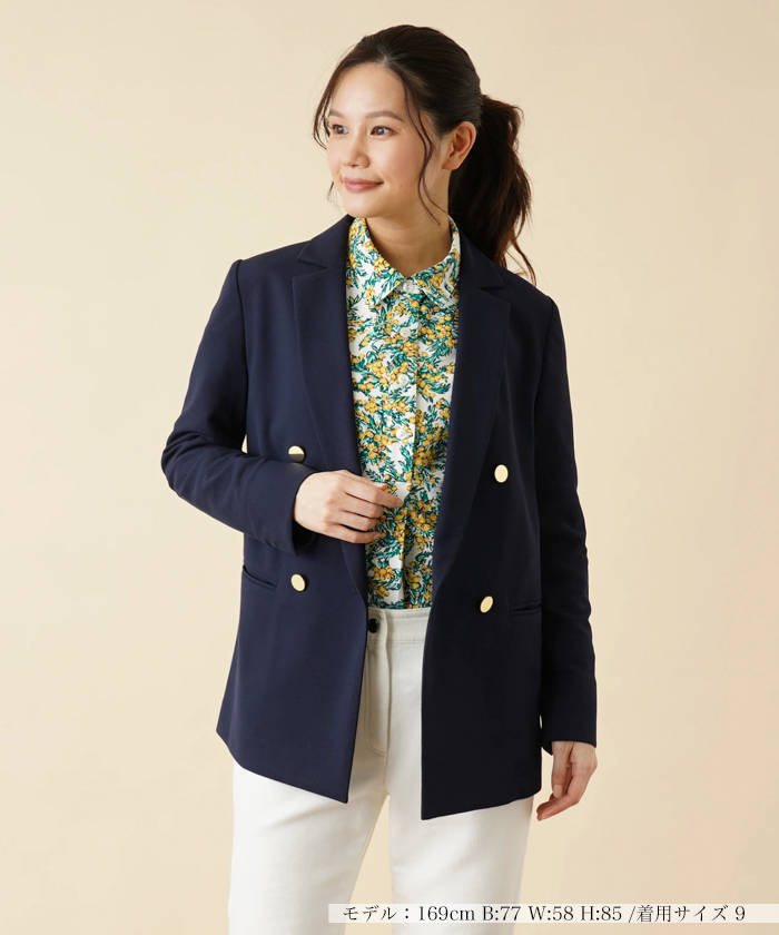 セール】ダブルテーラードジャケット【Leilian WHITE LABEL