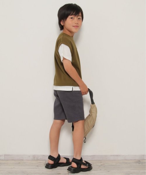 ikka kids(イッカ　キッズ)/ポケット付き鹿の子ベストレイヤードTシャツ（120〜160cm）/img04