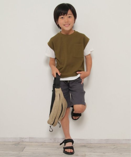 ikka kids(イッカ　キッズ)/ポケット付き鹿の子ベストレイヤードTシャツ（120〜160cm）/img05
