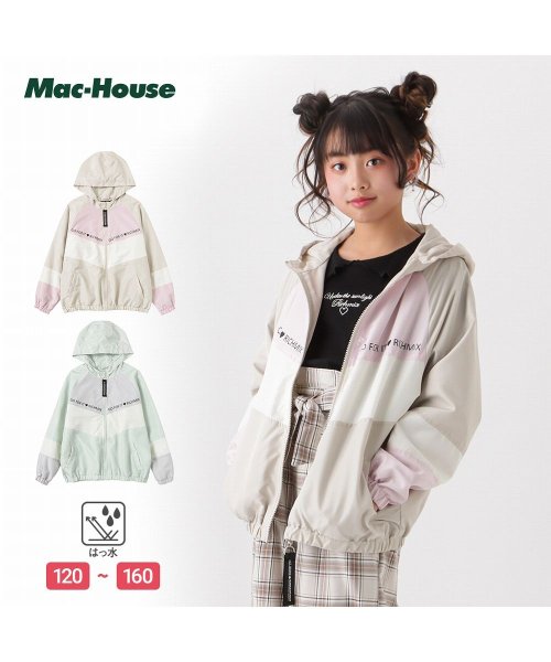 MAC HOUSE(kid's)(マックハウス（キッズ）)/RICH MIX リッチミックス 切り替えフードジャケット 335572110/img01