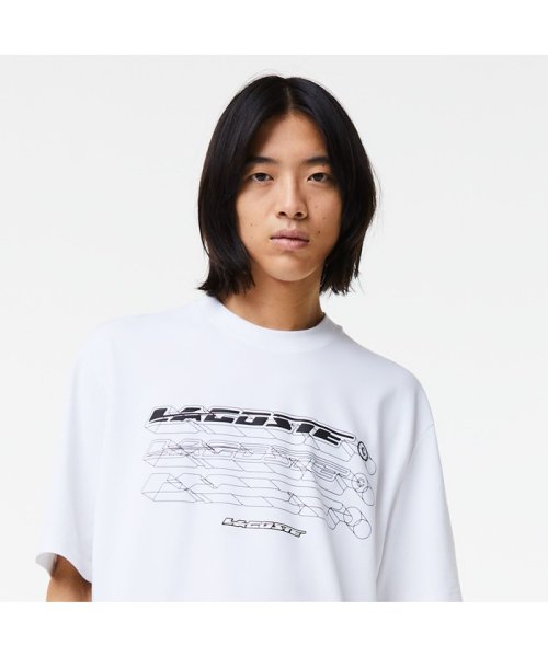 LACOSTE Mens(ラコステ　メンズ)/グラフィカルブランドネームロゴドライTシャツ/img01