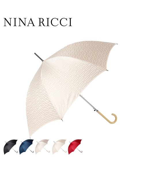 NINA RICCI(ニナリッチ)/NINA RICCI ニナリッチ 長傘 雨傘 ジャンプ傘 レディース UMBRELLA ブラック ネイビー ベージュ ピンク レッド 黒 1NR 11103/img01
