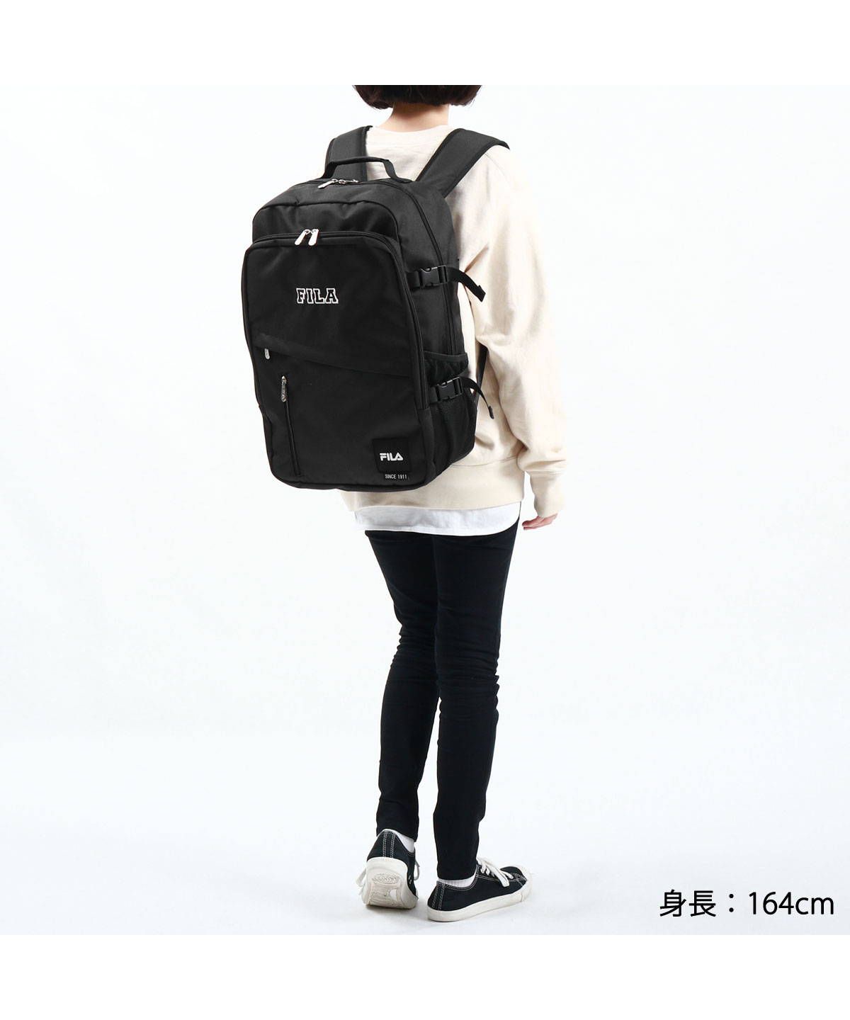 フィラ リュック FILA レトロ バックパック 通学リュック 大容量 35L B4 A4 PC 軽量 撥水 通学 旅行 中学生 高校生 女子高生  7805