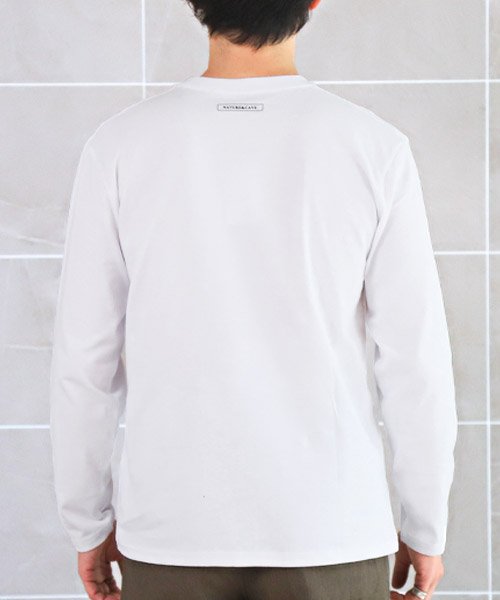 LUXSTYLE(ラグスタイル)/TRAP/U(トラップユー)ロゴプリントロンT/ロンT メンズ 長袖Tシャツ ロゴ プリント ワンポイント シンプル/img01