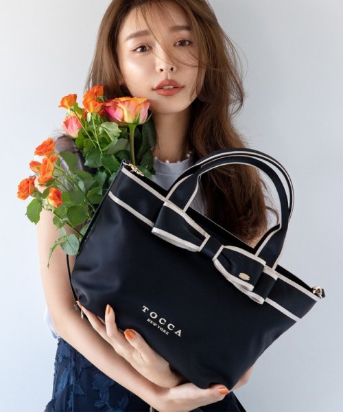 TOCCA(TOCCA)/【撥水】BICOLOR RIBBON TOTE トートバッグ/img01
