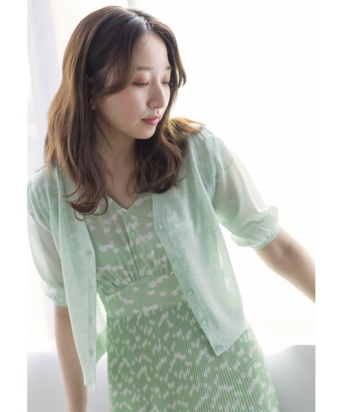 TOCCA(TOCCA)/【WEB限定】【TOCCA LAVENDER】Seer Short－sleeved Cardigan カーディガン/img01