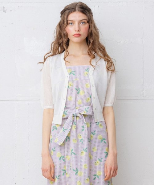 TOCCA(TOCCA)/【WEB限定】【TOCCA LAVENDER】Seer Short－sleeved Cardigan カーディガン/img18