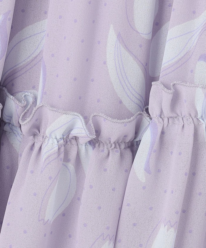 【WEB限定】【TOCCA LAVENDER】Tulips Print スカート