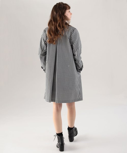 To b. by agnes b. OUTLET(トゥー　ビー　バイ　アニエスベー　アウトレット)/【Outlet】WT84 MANTEAU ギンガムチェック スプリングコート/img03