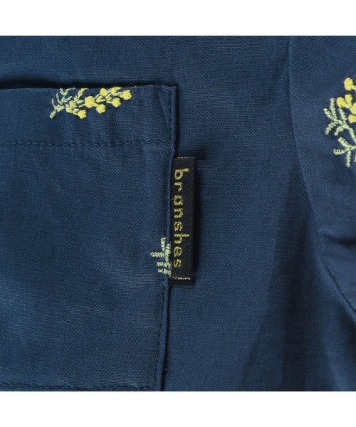 BRANSHES(ブランシェス)/【ペア/お揃い】ミモザ刺繍半袖シャツ+ハーフパンツセット/img25