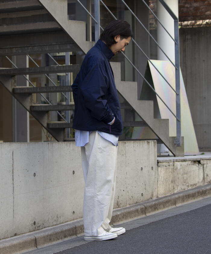 古着 リネンタックパンツ USA製 エルエルビーン ストリート スラックス