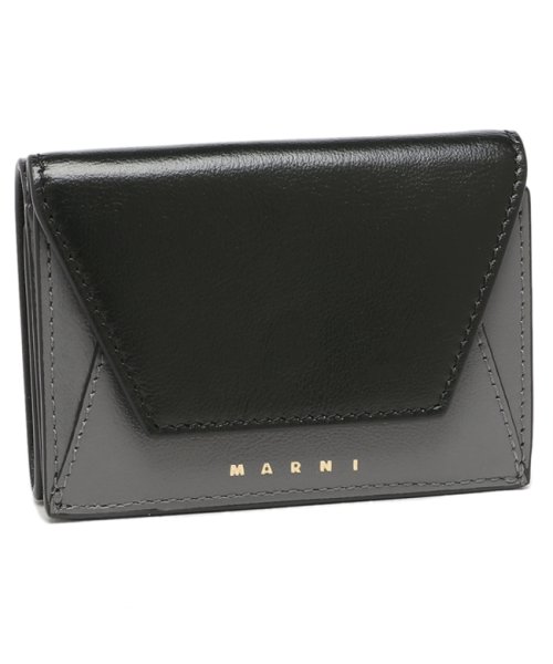 MARNI(マルニ)/マルニ 三つ折り財布 ミュゼオ ミニ財布 ブラック マルチ レディース MARNI PFMO0056U1 P2644 Z2L38/img01