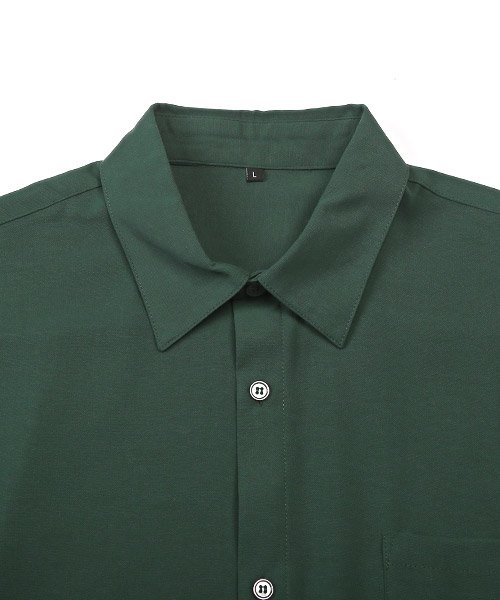 LUXSTYLE(ラグスタイル)/レギュラーカラー長袖BIGシャツ/長袖シャツ メンズ ドレープ ビッグシルエット/img15