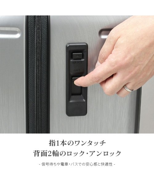 バーマス インターシティ スーツケース Mサイズ 53L フロントオープン ストッパー付き BERMAS 60521 キャリーケース キャリーバッグ 　　　　　 Type ｜約 ダイヤルロック式