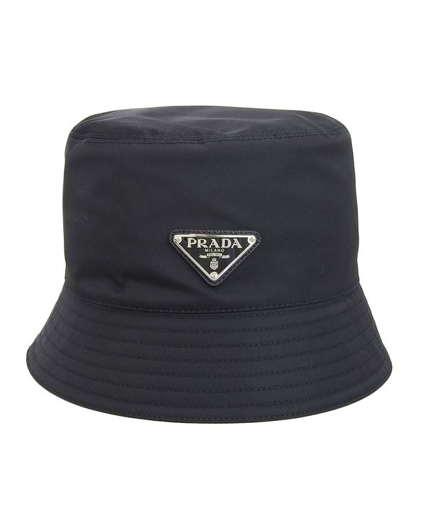 特価店 PRADA プラダ Re－Nylon バケットハット 帽子 Lサイズ ハット PRADA Re-Nylon logo bucket hat 