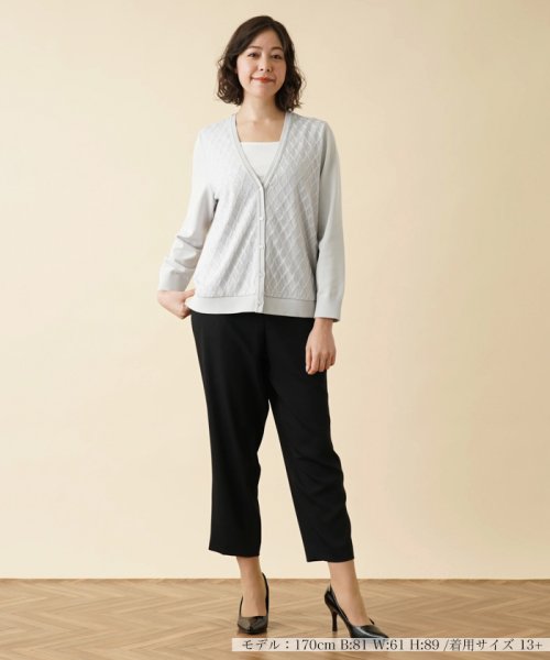 Vネックニットカーディガン B1721220945(13200円)