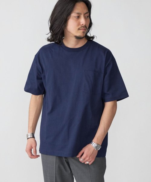 SHIPS MEN(シップス　メン)/*SHIPS:〈汗染み防止加工〉ビッグシルエット ヘビーウェイト ポケット Tシャツ 23SS/img32