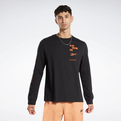 Reebok(Reebok)/バスケットボール ロングスリーブ Tシャツ / BB BASKETBALL AAWH LS TEE /img01