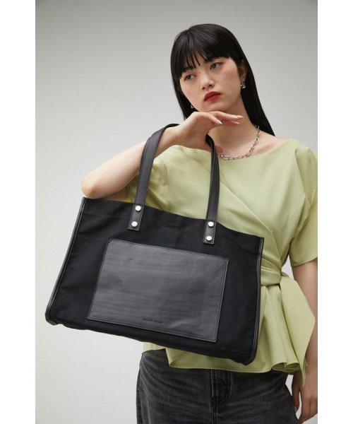 AZUL by moussy(アズールバイマウジー)/LINEN LIKE TOTE BAG/img10