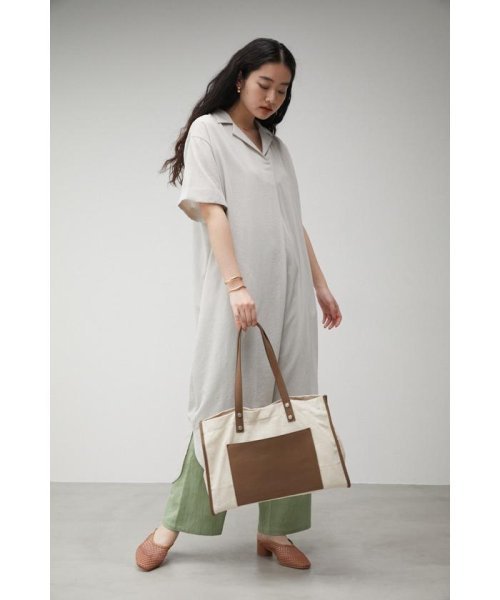 AZUL by moussy(アズールバイマウジー)/LINEN LIKE TOTE BAG/img23