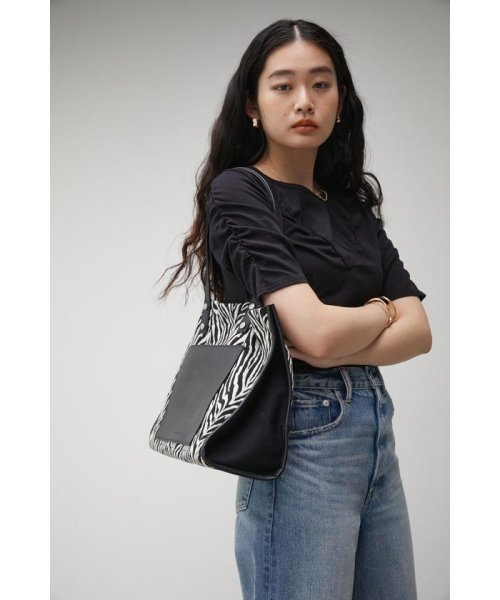AZUL by moussy(アズールバイマウジー)/LINEN LIKE TOTE BAG/img33