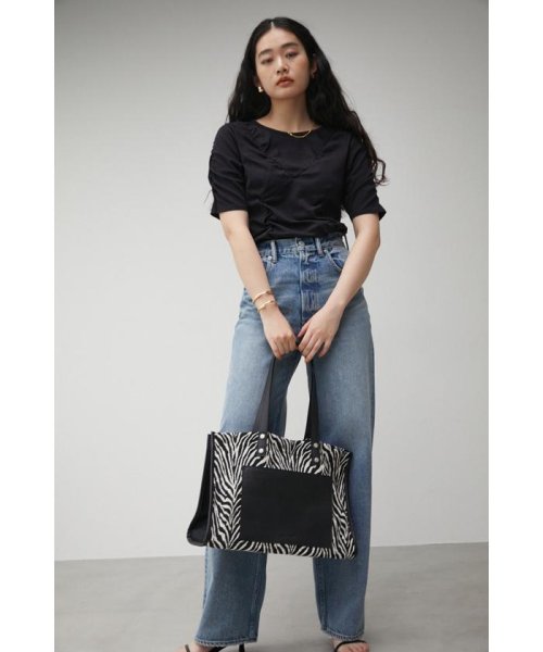 AZUL by moussy(アズールバイマウジー)/LINEN LIKE TOTE BAG/img35